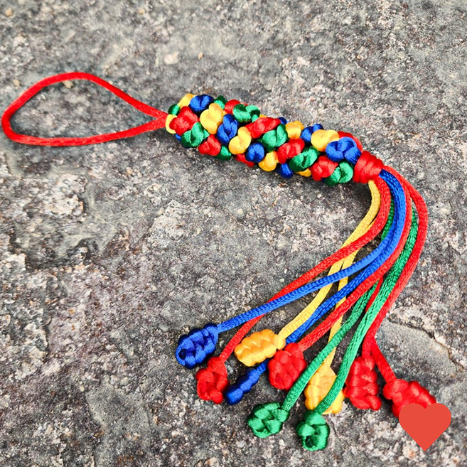 종교 용품 소원 성취 매듭 오색 걸이 불교 행운 장식