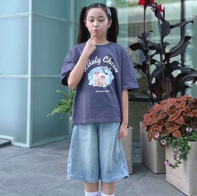 [더데이걸] 중계점_ 여름 이월 박시 셔링 반팔티 _TGRA25311