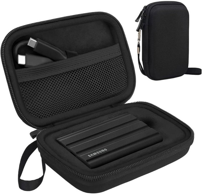 삼성 T7 스테이트 터치 1TB 드라이브 500GB 4TB 쉴드 2TB 솔리드 휴대용, Black+Black
