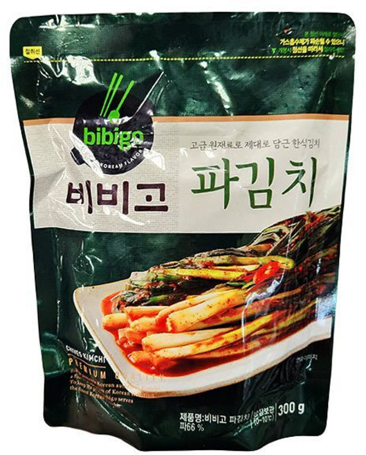 비비고 파김치, 종이박스포장, 300g, 1개