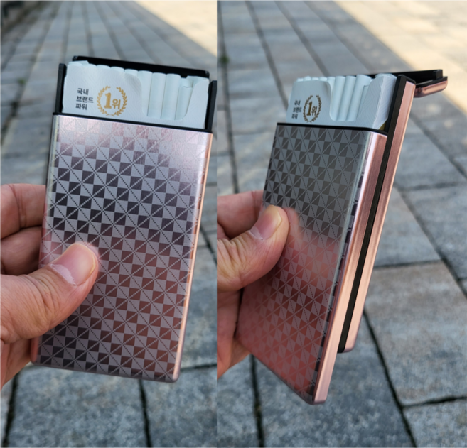 셀러템 담배케이스 착 열리는 슬라이딩 일반형 슬림형