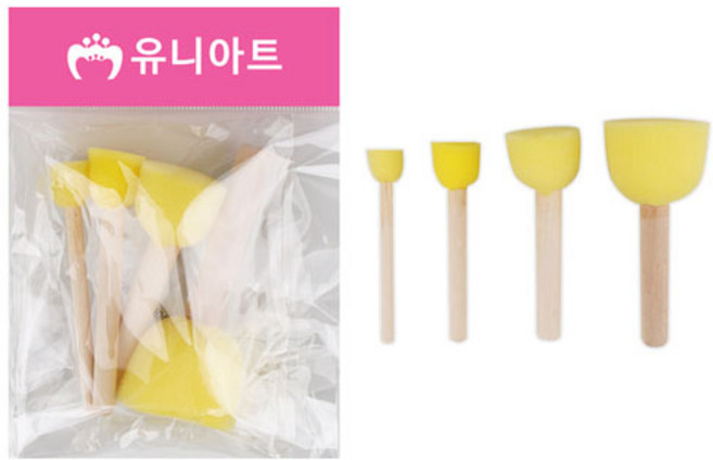 유니아트 2000 도장찍기스펀지 3번, 1개