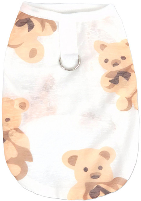 개인싸 강아지옷 빅베어 메쉬 민소매 티셔츠, 1개