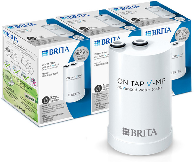 BRITA 龍頭式濾芯 ON TAP V-MF 5重濾菌, 3入