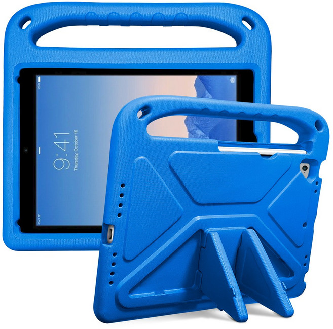 더조은셀러 아이패드 에어 2 1 세대 9.7 어린이 에바폼 케이스 스탠딩, 블루