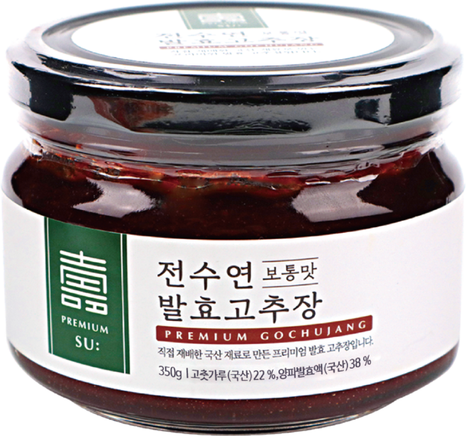 맛있는 안매운 전수연 발효 국산 재래식 고추장, 순동, 1개, 350g