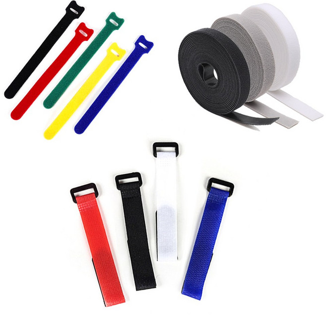 홈데코레 벨크로 타이 전선정리 케이블 선정리 찍찍이테이프, 01_벨크로타이 일반형, T타입 12mm x 150mm (블루), 1개