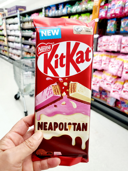 키캣 나폴리탄 초콜릿 밀크초콜릿 블럭, 5개, 160g