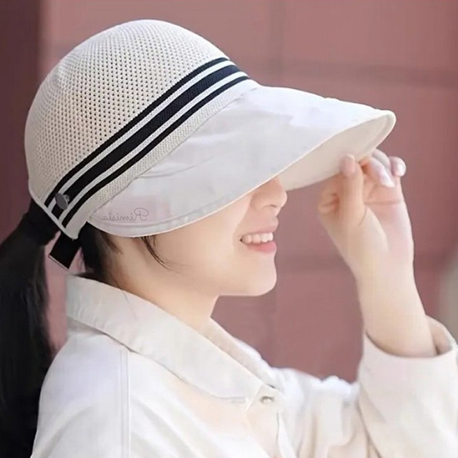 리미시아 통풍 메쉬 넓은챙 모자