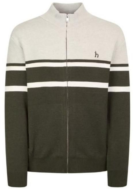 헤지스 남성용 면 컬러 배색 집업