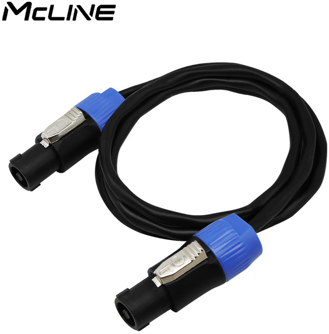 국산 고급형 양 스피콘 케이블 16AWG MC-HA49 앰프 믹서 스피커 잭 단자 연결선 SPEAKON 이중피복 꽈배기선 1.27SQ, 1개, 5m