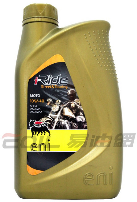 易油網 ENI I-Ride Moto 4T 10W40 合成機油 四行程摩托車專用 提升引擎保護力 延長使用壽命, 1個