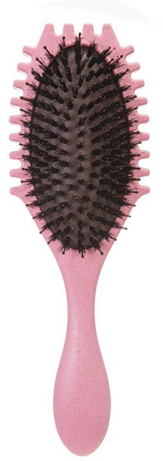 1/2구성 돈모 컬링 헤어 브러쉬 볼륨 컬링 패들 엉킴 방지 두피 마사지 빗 곱슬머리, 핑크, 1개, 핑크
