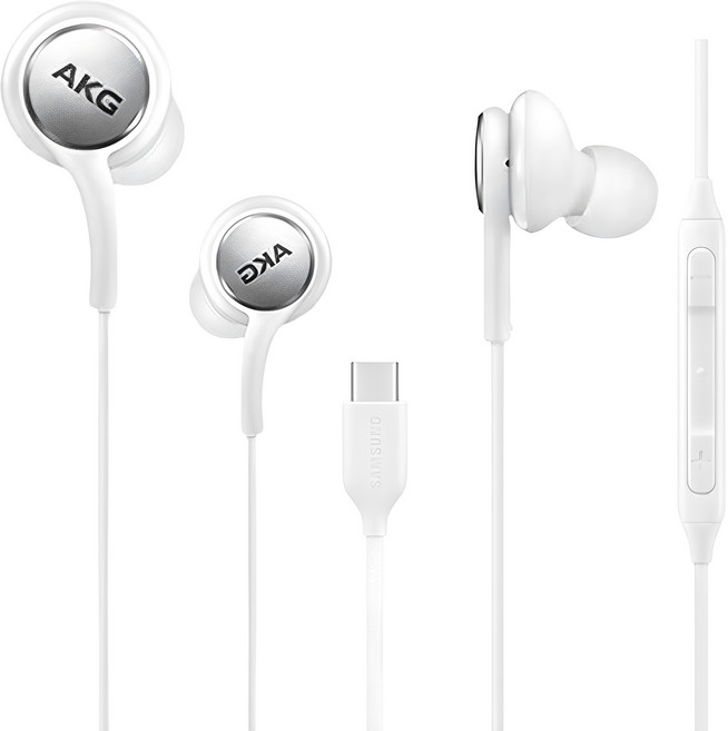 [홈방구] 삼성 C타입 AKG 정품 유선이어폰 갤럭시 스마트폰 S20 S21 S22 S23 S24 Z플립 전기종 노트10 노트20, 1개입, 홈방구 C타입 화이트