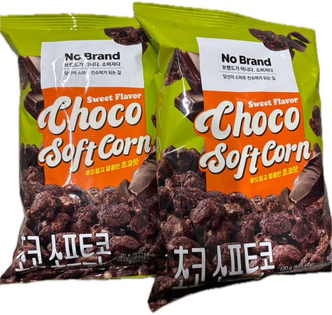 [노브랜드] 초코소프트콘, 2개, 120g