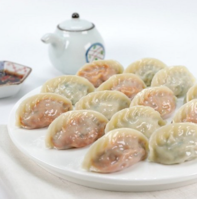 허만두 알찬 고기잎새만두 1.4kg + 허만두 알찬 김치 잎새만두 1.4kg, 1세트, 400g