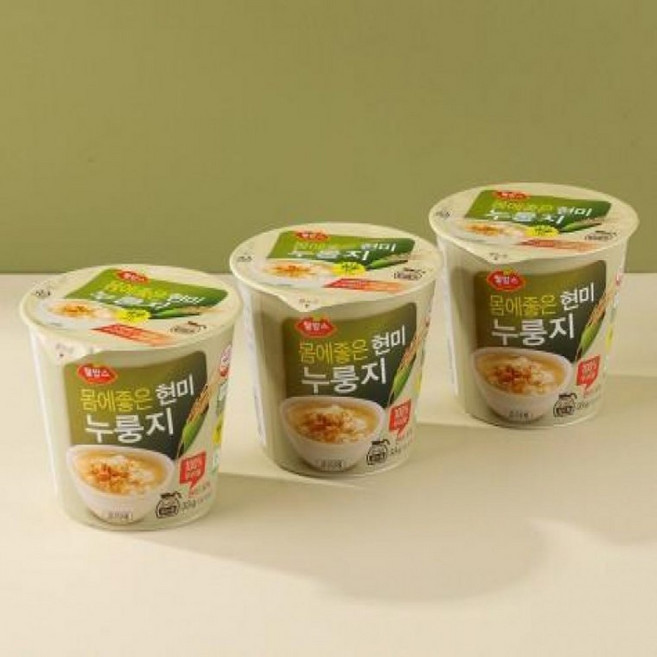 [FWP] 컵 누룽지 간편 간식 현미 30개입 33g 아침간편식, 1g, 1개