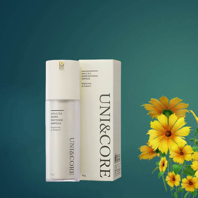 유니엔 코어 NEW 비타씨 13.5 수퍼 화이트닝 앰플 30, 1개, 30g
