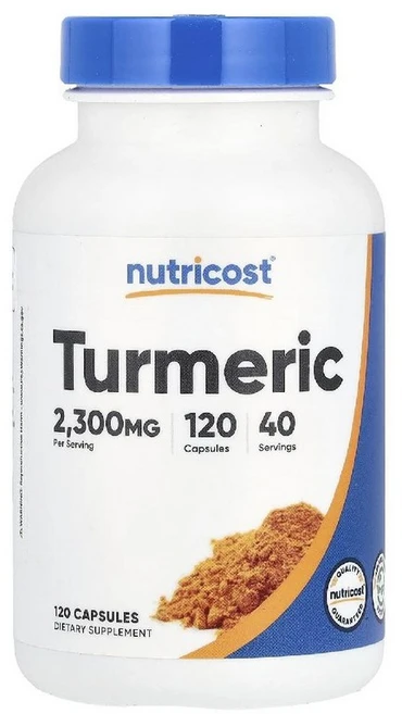 뉴트리코스트 터메릭 강황 2300mg Turmeric 캡슐 120정, 1개, 120 - 쿠팡