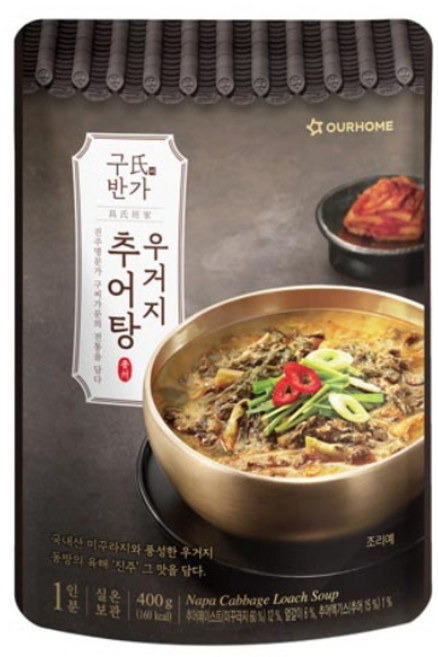 아워홈 구씨반가 우거지 추어탕 400g x2개, 2개