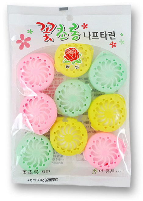 꽃초롱 나프탈렌 9P -TJ, 1개, 상세페이지 참조