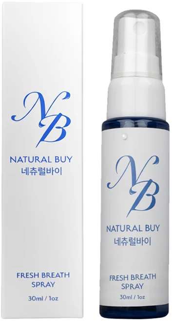 네츄럴바이 입냄새제거 마우스 구강 스프레이 30ml, 1개 - 쿠팡