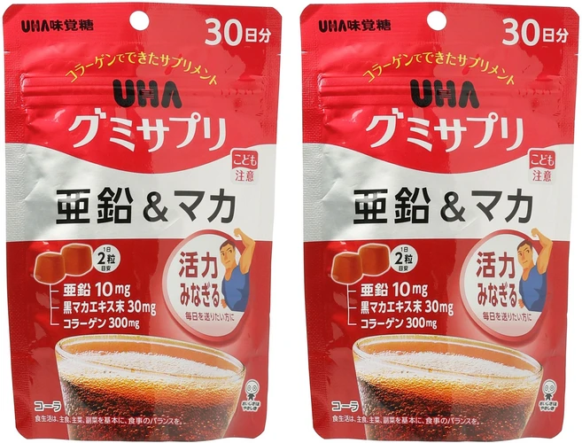 유하미카쿠토 서프리 아연 10mg & 마카 30mg 콜라맛 구미, 2개, 60정 - 쿠팡