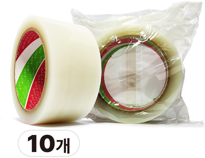 보양테이프 커트에이스 50mmx25m 잔사 끈적이 적은 무잔사 이지컷 마스킹 테이프, 10개, 5.커트에이스FN(투명)50mmx25m