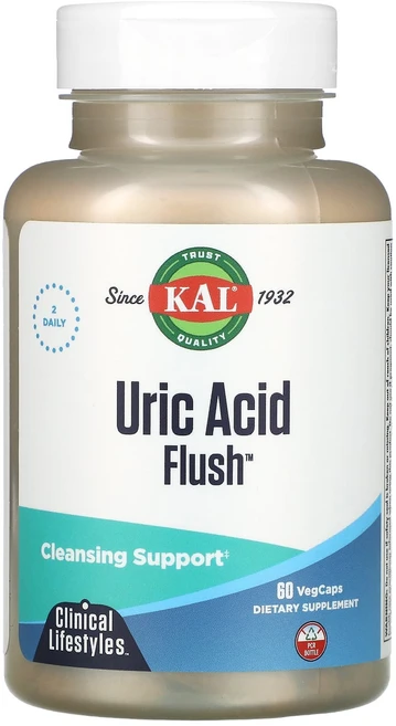 KAL 요산 플러시 60개의 채식 캡슐, 1개, 60정 - 쿠팡