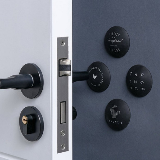 방문 콕 방지 가드 문꽝방지 도어 충격 방지 패드, 화이트