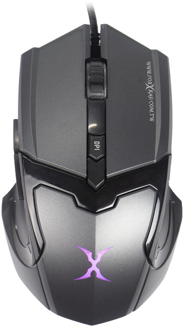 【Foxxray】FXR-SM-66 電競滑鼠 鏡夜獵狐 巨集 7200DPI, 黑色, FXR-SM-66