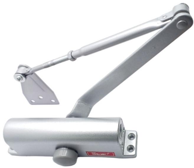 스타 도어클로저 일자 브라켓 + 타공지사은품 제조일 2년 a/s 현관문 방화문 킹 도어체크 k630 도어클로져 / 내화용, 1개, 스타  일자형