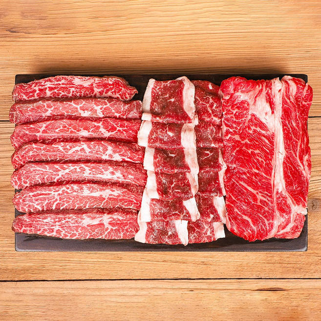 마블리즈 가성비 좋은 1등급 소고기 마장동 구이 소고기 부채차돌세트 + 소금 참소스 증정, 600g, 1개