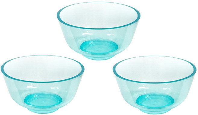 나도미인 투명 화장품 고무볼 소형 3개 천연팩 믹서용기, 투명고무볼(소형)