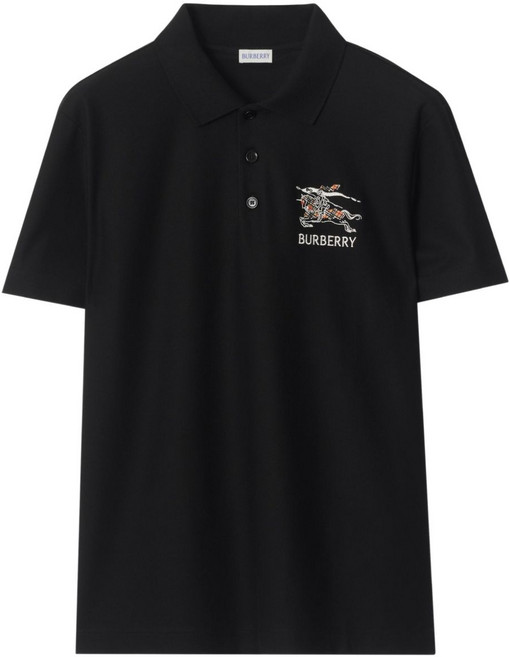 버버리 이퀘스트리안 나이트 코튼 폴로 셔츠