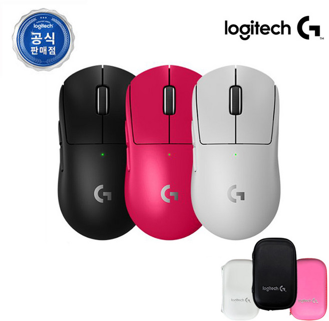 (로지텍코리아 정품) 로지텍 지슈라2 로지텍 G PRO X SUPERLIGHT 2 무선 게이밍 마우스(마우스 파우치 포함), 화이트, 지슈라 슈퍼라이트 2