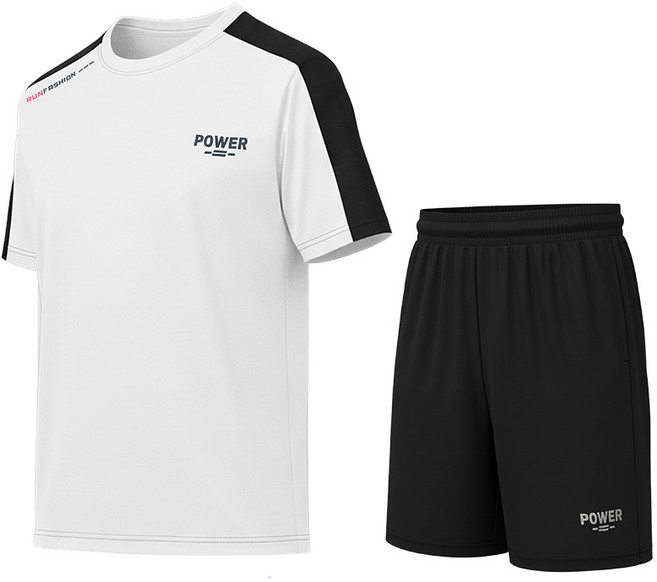 리츠제이 스포츠 반팔 런닝복 상하의 세트