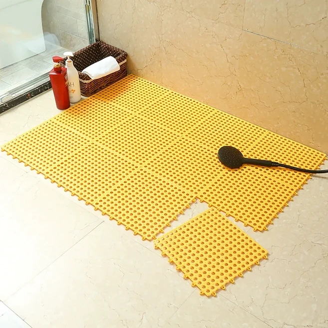 메이스 욕실 미끄럼방지 매트 베란다바닥매트, 20개, TPE_옐로우