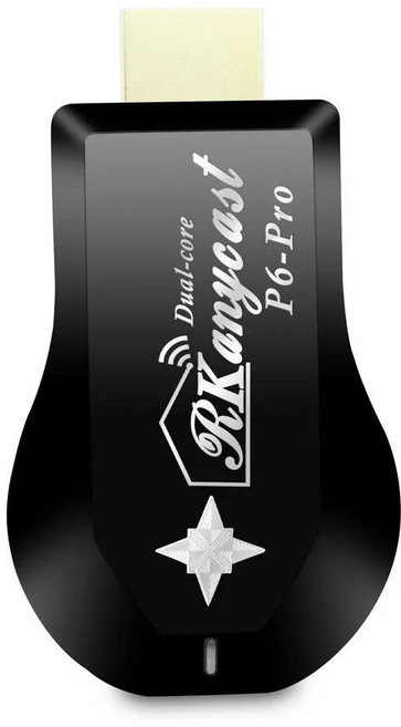 【P6-Pro飛馳款】六代雙核RKanycast無線影音傳輸器(附4大好禮), 1個, 銀