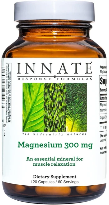 이네이트 리스폰스 마그네슘 300mg 캡슐 근육 이완 & 스트레스 케어 전신 마그네슘, 2개, 120정 - 쿠팡