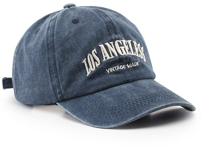 패션파트너 남녀공용 캐주얼 빈티지 야구 모자 피그먼트 워싱 자수 볼캡 5color