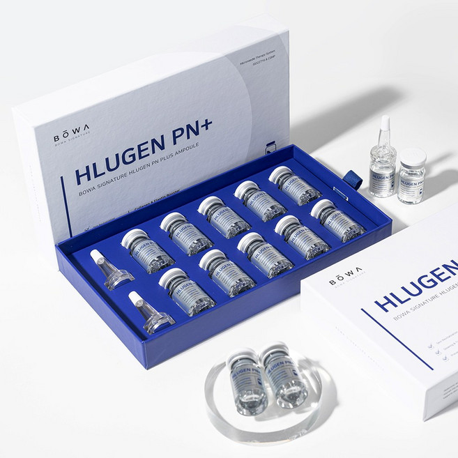 보와 시그니처 히알루젠 피엔+ 앰플 히알루론 콜라겐 PDRN MTS 스킨케어 앰플, 10개, 7g