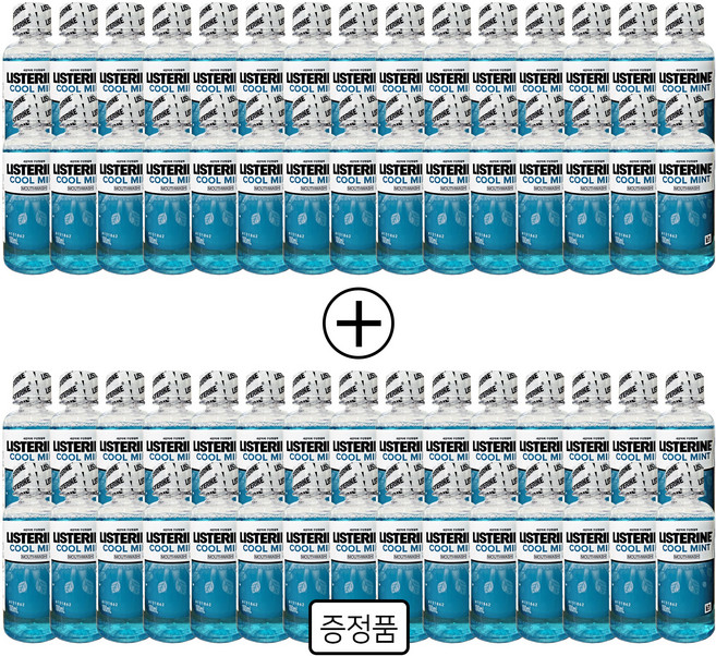 리스테린 쿨민트 구강청결제, 100ml, 60개