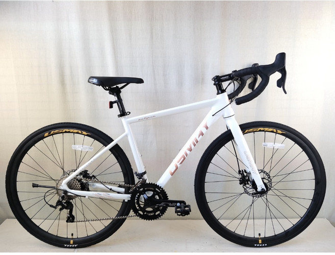SPORTONE U31 PRO 鋁合金內走線彎把碟煞公路車, 珍珠白, 1個