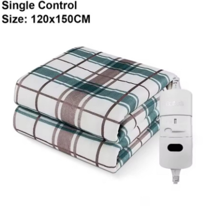 퀵픽스 전기 담요 220V 더 두꺼운 자동 온도 조절기 난방 몸 따뜻한 열 매트리스 방 가열, 120x150cm, Lattice