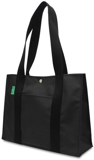 투오 업사이클링 생활방수 캐주얼 토트백 블랙 테리04 / 귀여운가방