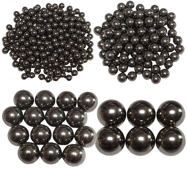 쇠구슬 200g 택1 / 8종 4mm ~ 30mm 스틸볼 강구 과학실험실습 자석교구 초등학교 학습준비물 완구 놀이기구 새총 만들기재료, 10mm(48개)