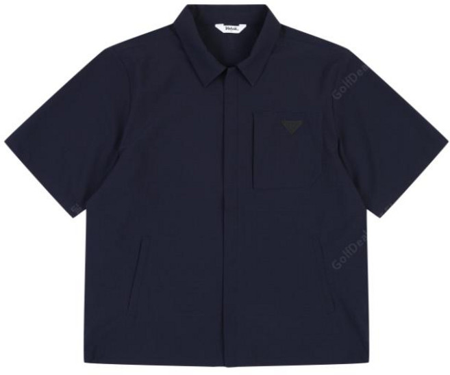 볼빅 남성 서커 반팔 셔츠 점퍼 VMWBP451 NA 네이비