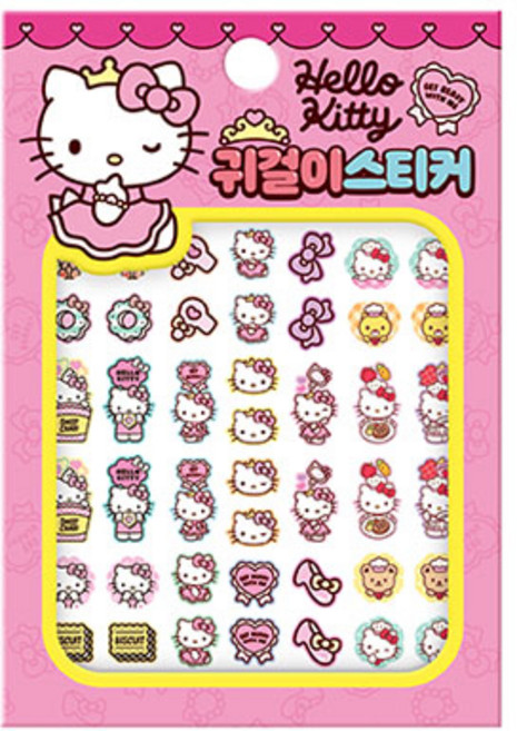 산리오캐릭터즈 헬로키티 귀걸이 스티커