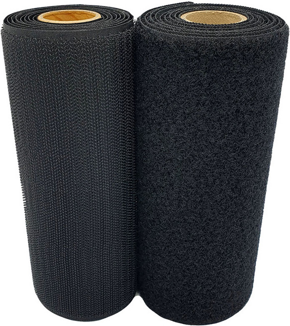 폭 15cm 넓은 대형 강력 재봉용 봉제용 찍찍이테이프 검정색 1미터 이상, [추천] 거칠이+보들이 세트, 검정 폭 15cm x (거칠이 + 보들이 각 1미터), 1개